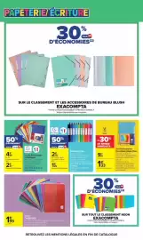 Catalogue Carrefour Drive page 11: Carrefour - cahier €1,99, Viquel - set d'intercataires 6 positions happy fluo €1,33
