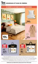 Catalogue Carrefour Drive page 14: Tex - le peignoir €21,99, La parure 140 x 200 cm €19,99