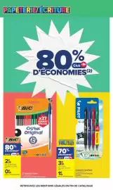 Catalogue Carrefour Drive page 4: Bic - 27 stylos bille cristal €2,99, Pilot - 4 rollers g.2 one piece €3,95
