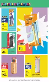 Catalogue Carrefour Drive page 7: Bic - stylo plume easy clic €4,20, Stabilo - 4 feutres d'écriture point max noir €2,85