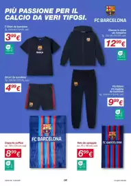 Volantino KiK Pagina 6: PIÙ PASSIONE PER IL CALCIO DA VERI TIFOSI. FCB FC BARCELONA T-Shirt da bambino Tg. 134/140-170/176