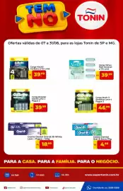 Catálogo Tonin Superatacado Página 1: Essencial - carga vênus pele c/ 04 unid €39,99, Oral-b - creme dental extra €4,99
