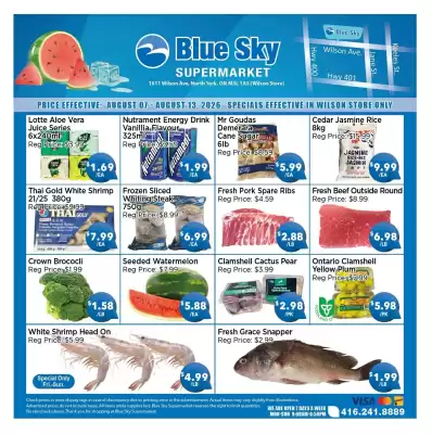 Blue Sky Supermarket flyer