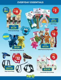 PetO catalogue Page 6: KONG Plush/Knots/Rope Range €13,59, Yours Droolly Clean Up Range €32,29