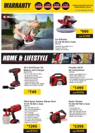 Builders Warehouse catalogue Page 4: Einhell 18V Drill/Driver Kit Battery & Charger 850021075 €749,00