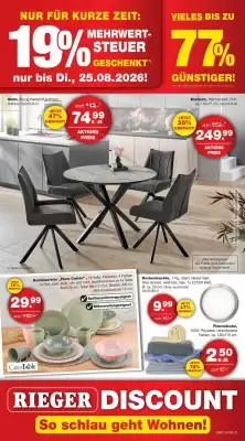 Möbel Rieger Prospekt (gültig bis 25-08)