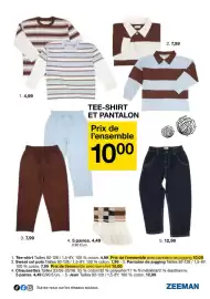 Catalogue Zeeman page 15: Tee-shirt €4,99, Sweat col polo €7,99