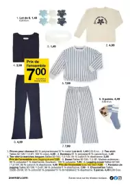 Catalogue Zeeman page 4: Tee-shirt a manches longues €3,99, Pantalon de jogging €7,99