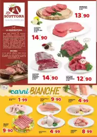 Volantino Premium Supermercati Pagina 4: Scottona macinato e spezzatino €12,90, Ali di pollo €1,99