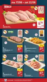 ALDI folder week 34 Pagina 4: Kipfiletreepjes €8,39, BBQ Kippenbrazade op oosterse wijze €3,99