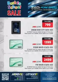 Mitabyte catalogue Page 10: Hiksemi 256GB E100 City SATA SSD €799,00, Hiksemi 512GB Wave-S SATA SSD €1.399,00