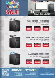 Mitabyte catalogue Page 11: PCBuilder AMD Ryzen 5 3400G 8GB 256GB €6.599,00