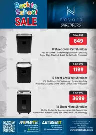 Mitabyte catalogue Page 14: Novaro 8 Sheet Cross Cut Shredder €849,00, Novaro 12 Sheet Cross Cut Shredder €1.199,00