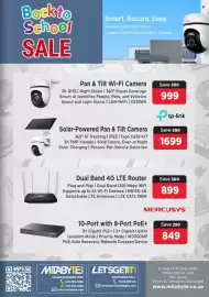 Mitabyte catalogue Page 15: Tp-link Pan & Tilt Wi-Fi Camera €999,00, Tp-link Solar-Powered Pan & Tilt Camera €1.699,00