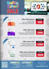 Mitabyte catalogue Page 19: Microsoft Office Home 2024 €2.099,00, Microsoft Office 365 Personal €999,00