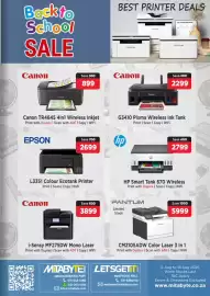 Mitabyte catalogue Page 7: Canon TR4645 4in1 Wireless Inkjet €899,00, Canon G3410 Pixma Wireless Ink Tank €2.299,00