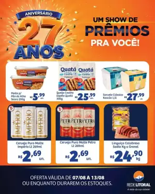 Rede Litoral de (válido até 13-08)