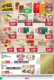 Coop akciós újság hét 33 Oldal 16: Csrkecombfile €1.759,00, Pecsenyekacsa-comb €2.999,00