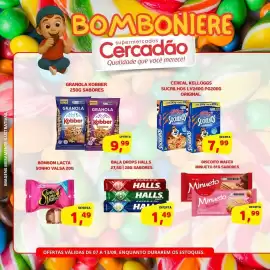 Folheto Cercadão semana 32 Página 1: Bala drops halls €1,49, Granola kobber €9,99