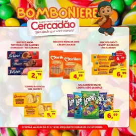 Folheto Cercadão semana 32 Página 2: Salgadinho milho lobits 200g sabores €6,99, Biscoito marilan cream cracker €4,99