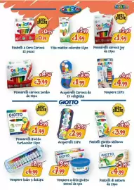 Volantino Giokids Pagina 19: Pennarelli carioca Jumbo €3,49, Pennarelli Giotto Turbocolor €1,49