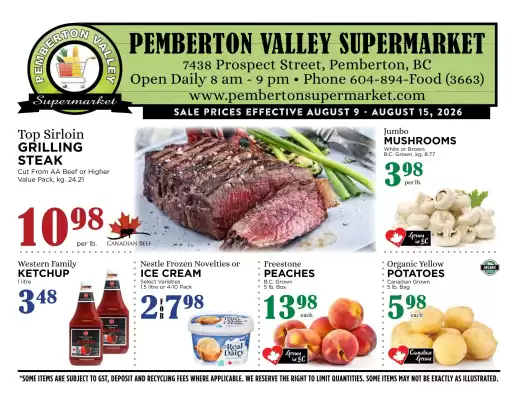 Pemberton Valley (valid until 15-08)