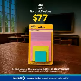 Catálogo Sam's Club Página 3: 3M Post-it Notas Adhesivas €77,00