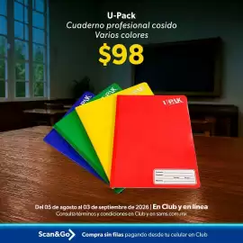 Catálogo Sam's Club Página 4: U-Pack Cuaderno profesional cosido €98,00