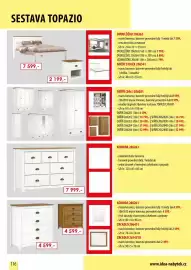 IDEA nábytek leták Strana 116: White dresser €7.999,00, Postel s nočním stolem €7.599,00