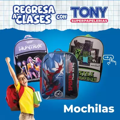 Tony Super Papelerías (válido hasta 14-08)