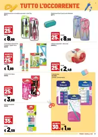Volantino Iper La Grande Pagina 17: Linea disegno Twist & Flex MAPED €1,89, Nastri trasparenti + chiocciola EUROCELL €2,49