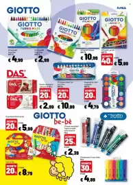 Volantino Iper La Grande Pagina 7: Evidenziatori Tratto Video FILA €4,89, Pastelli Laccato Giotto €5,99