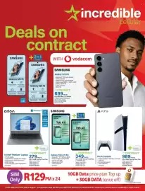 Incredible Connection catalogue Page 1: PS5 Pro A Console €989,00, 14 Intel® Pentium® Laptop €279,00