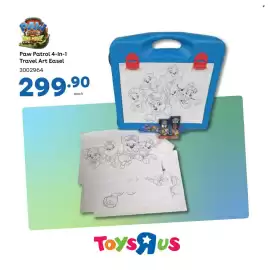 ToysRUs catalogue Page 7: Paw Patrol 4-In-1 Travel Art Easel €299,90