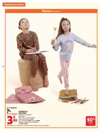 Catalogue Auchan page 14: Inextenso pyjama fille €11,98