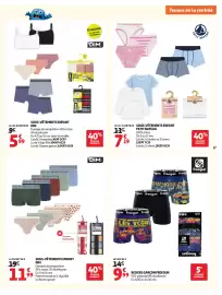 Catalogue Auchan page 17: FREEGUN BOXERS GARÇON €9,99, PETIT BATEAU SOUS-VÊTEMENTS ENFANT €7,19