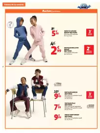 Catalogue Auchan page 2: INEXTENSO PANTALON GARÇON €9,99, Inextenso pantalon molleton enfant €2,99