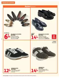 Catalogue Auchan page 8: INEXTENSO SNEAKER FILLE €14,99, INEXTENSO BALLERINE FILLE OU FEMME €6,99