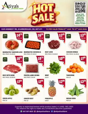 Atiya's Fresh Farm (valid until 13-08)