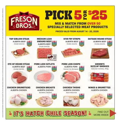 Freson Bros flyer