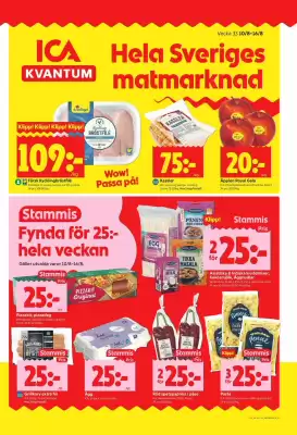 ICA Kvantum reklamblad (giltig till och med 16-08)