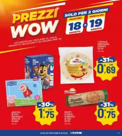 Volantino Ard Discount Pagina 13: Ghiaccioli in stick Paw Patrol/Peppa Pig €1,75, Biscotti con Cereali SfornaSole €0,75