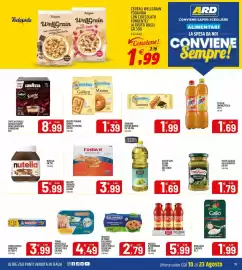 Volantino Ard Discount Pagina 19: Olio di semi di soia Tesori del cuoco €1,69, Biscotti Mulino Bianco Galletti/Macine €1,39