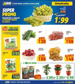 Volantino Ard Discount Pagina 2: Pesche noci a polpa gialla €1,89, Patate novelle origine Italia €1,49