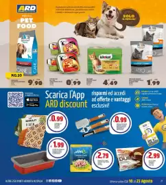 Volantino Ard Discount Pagina 27: Pate per cani Billy Dog €0,99, Cibo umido per gatto kitekat €4,49