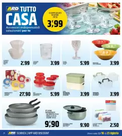 Volantino Ard Discount Pagina 28: Servizio 18 piatti stoneware Kasaviva €27,90, Jet Stone antiaderente €9,90