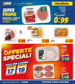 Volantino Ard Discount Pagina 3: Cotolette gusto ricco con spinaci €4,49, Hamburger di tacchino Amadori €0,99