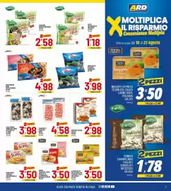 Volantino Ard Discount Pagina 7: Merluzzetti Atlantici Noriberica €3,98, Gamberetti sgusciati Mare €4,58