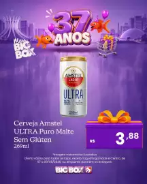 Encarte Big Box semana 33 Página 5: Cerveja Amstel ULTRA Puro Malte Sem Glúten €3,88