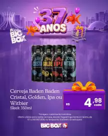 Encarte Big Box semana 33 Página 6: Cerveja Baden Baden Cristal, Golden, Ipa ou Witbier Sleek €4,98